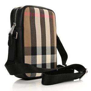 Burberry unisex paddy check vertical crossbody bag